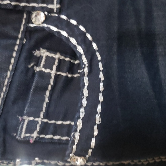 Maurices Blue Stretch Skinny Low Rise Jeans.  Size S - Picture 3 of 8